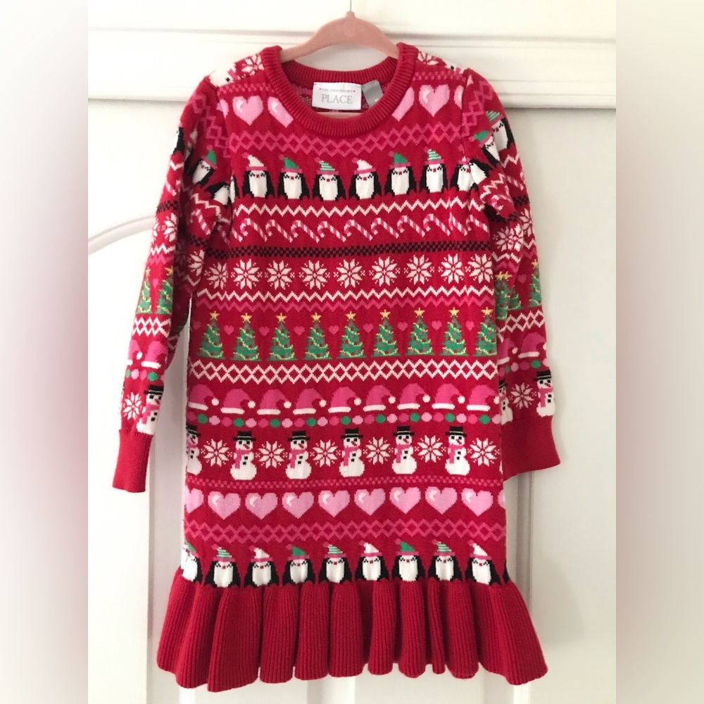 Girls Christmas sweater dress 4t